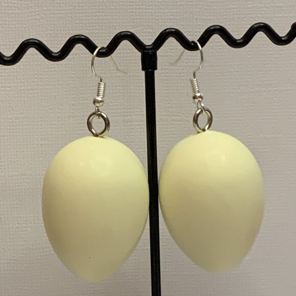 Egg Earring, Easter Earring, Gift Idea, Funny Food, Food Earring, Cooking, Egg - Picture 3 of 6